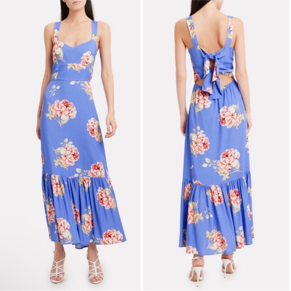 INTERMIX Blue Floral Maxi Dress - Rare size 6